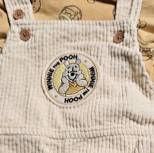 Disney Baby Winnie the Pooh 2pc Corduroy Overalls Outfit Set | Size 3-6 Months